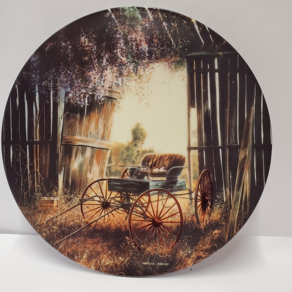 Country Nostalgia Spring buggy Collectors plate